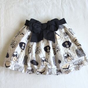 next uk printed full skirt with bow 1.5-2 YRS toddler girls